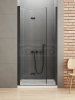 NEW TRENDY Drzwi wnękowe prysznicowe składane NEW SOLEO BLACK 120x195 D-0227A